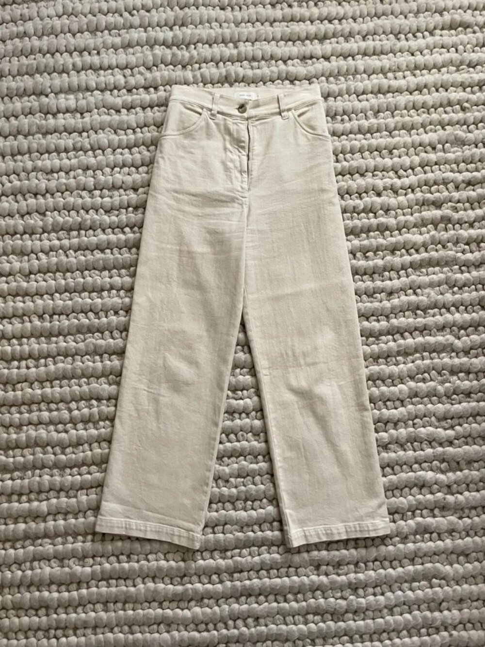 NICO NICO White Cream Ivory Cotton Canvas Solar Pants Size 4